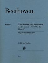 Two Easy Piano Sonatas no. 19 and no. 20 g minor and G major op. 49 no. 1 and no. 2: Instrumentation: Piano solo