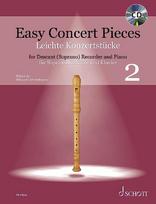 Easy Concert Pieces für Sopran-Blockflöte und Klavier, Band 2: 24 Pieces from 5 Centuries Ausgabe mit CD.