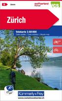 KuF Schweiz Radkarte 06 Zürich 1 : 60 000: Mit Stadtplan