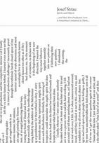 Josef Strau. Spirits and Objects ...and How Non-Productive Love Is Sometimes Contained in Them...: Ausst. Kat. Kunstverein für die Rheinlande und Westfalen, Düsseldorf