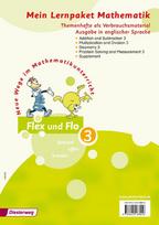 Flex und Flo. Paket 3. Mein Lernpaket Mathematik. Ausgabe in englischer Sprache: Themenhefte als Verbrauchsmaterial. Addition and Subtraction 3 / Multiplication and Division 3 / Geometry 3 / Problem Solving and Measurement 3