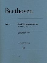 Drei Variationenwerke WoO 64, 70, 77: Instrumentation: Piano solo