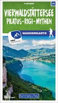 Vierwaldstättersee / Pilatus - Rigi - Mythen 20 Wanderkarte 1:40 000 matt laminiert