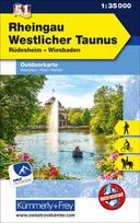 Rheingau Westlicher Taunus Rüdesheim, Wiesbaden, Nr. 51 Outdoor Deutschland 1:35 000: Free Download mit HKF Outdoor App