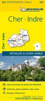 Cher, Indre - Michelin Local Map 323