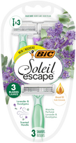 BIC Soleil Escape Lavanda vienkartiniai skustuvai, 3 vnt.