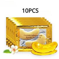 10 vnt Crystal Collagen Gold Akių kaukė tamsiems ratams nuo spuogų grožio pleistrai paakių odos priežiūrai korėjietiška kosmetika 10PCS