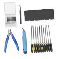 3D Printer Tool Kit Model Carving Knife Trimming File Tools Set for Cleaning Grinding balta