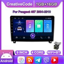 2 Din Android Car Multimedia Player Peugeot 407 2004-2010 Car Radio WIFI GPS Navigation 1+16GB