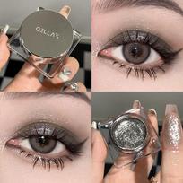 Metallic Eyeshadow Gel Palette Punk Smoky Wet Glitter Eyeshadow Pigment Lasting Pearl Eyes Highlighter Makeup Party Kosmetika G4 gray