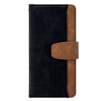 Odinis atverčiamas dėklas Motorola G15 G05 G75 G55 G35 G85 G73 G84 Odinis dėklas Sagtis Atsparus smūgiams Atverčiami dėklai for Motorola Moto G15 juoda