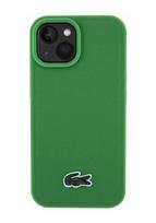 Lacoste Iconic Petit Pique Woven Logo Hard Cover, MagSafe, Green, for iPhone 16 Plus, LCHMP16MPVCN
