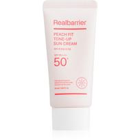 Real Barrier Peach Fit Tone-Up Sun Cream apsauginis veido kremas su atspalviu SPF 50+ 50 ml