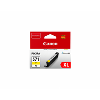 Canon CLI-571Y XL Yellow/Geltona rašalinio spausdintuvo rašalo kasetė, didelės talpos, 11 ml
