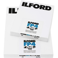 Ilford Nespalvota fotojuostelė FP4 Plus 4x5", 100 vnt.