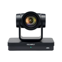 Feelworld PTZ kamera UHD4K12X 4K Ultra HD, 12x optinis priartinimas, juoda