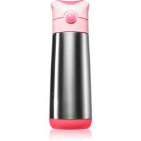B.Box Insulated Drink Bottle termosas su šiaudeliu Flamingo Fizz 500 ml