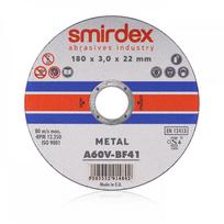 Nerūdijančio plieno pjovimo diskas SMIRDEX 914 Inox, A60V-BF41, 180x1.6x22,23 mm
