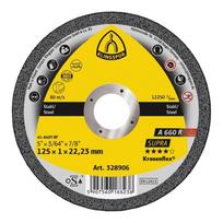 Abrazyvinis metalo pjovimo diskas KLINGSPOR A 660 R Supra, 125x1,0x22,23 mm