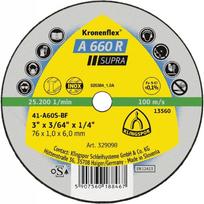 Mini metalo pjovimo diskas KLINGSPOR A 660 R Supra, 76x1,0x6,0 mm