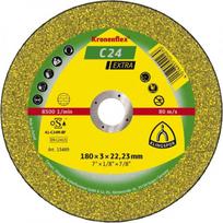 Abrazyvinis akmens pjovimo diskas KLINGSPOR C 24 Extra, 180x3,0x22,23 mm, išlenktas