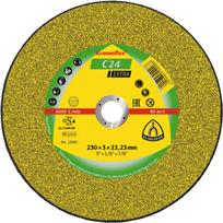 Abrazyvinis akmens pjovimo diskas KLINGSPOR C 24 Extra, 230x3,0x22,23 mm, išlenktas