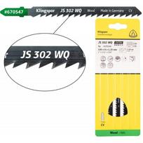 Pjūkleliai siaurapjūkliui KLINGSPOR JS 302 WQ, 100x8x1,25 mm, medienai, 5 vnt.
