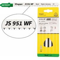 Pjūkleliai siaurapjūkliui KLINGSPOR JS 951 WF, 100x8x1,45 mm, medienai, 5 vnt.