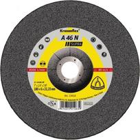 Aliuminio, sp. metalų šlifavimo diskas KLINGSPOR A 46 N Supra, 180x6x22,23 mm