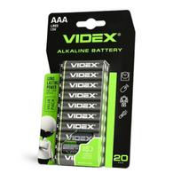 Baterijos Videx AAA šarminės, 1,5V, 1200mAh, 20 vnt.