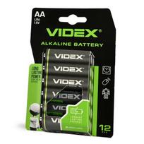 Baterijos Videx AA šarminės, 1,5V, 2600mAh, 12 vnt.