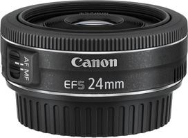 "Canon" EF-S 24 mm 1:2.8 STM objektyvas juodas