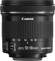 "Canon" itin plataus kampo objektyvas su priartinimu EF-S 10 - 18 mm F/4.5-5.6 IS STM Juodas / antracito spalvos