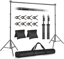 "Emart Photo Video Studio" 10Ft (3M) Reguliuojamas foninis stendas Foninis palaikymo sistemos rinkinys su krepšiu