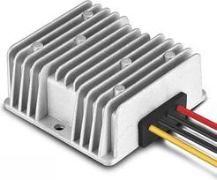 "Greluma" 1 vnt. DC 8V-40V į 12V 5A 60W automatinis pakopinis įtampos reguliatoriaus keitiklis, IP68 vandeniui atsparus DC-DC 12V įtampos stabilizatorius ventiliatoriaus varikliui