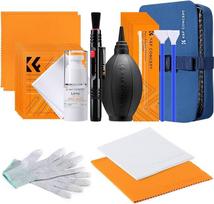 "K&F Concept Lens Cleaning Kit" fotoaparato nuotraukų valymo rinkinys, skirtas DSLR fotoaparato objektyvų filtrui mobiliesiems telefonams su objektyvo valymo šepetėliu, šluoste ir mikropluošto šluoste