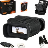 "Nightfox Whisker" naktinio matymo prietaisas su kamera, reguliuojamas 1-10x optinis priartinimas, 275 m nuotolis, HD įrašymo funkcija, įkraunamas per USB, 32GB atmintis, skaitmeniniai naktinio matymo žiūronai