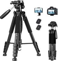 "Victiv" fotoaparato trikojis su 52-160-185 cm aukščiu, lengvas fotoaparato trikojis su nuimama 3 krypčių galvute, aliumininis fotostovas DSLR "Canon Nikon" "Sony" išmaniųjų telefonų trikojis su mobiliojo telefono laikikliu