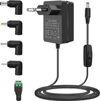 12V 2A maitinimo šaltinis maršrutizatoriui, kintamosios srovės 100-240 V ir nuolatinės srovės 12 V maitinimo laidas su euro kištuku, suderinamas su 12Vdc belaidžiu maršrutizatoriumi LED juosta Išorinis kietasis diskas