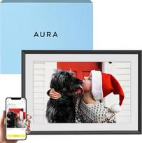 Ausinės į ausis "Aura Carver HD" Išmanusis skaitmeninis nuotraukų rėmelis 10,1 colio "WiFi" debesies skaitmeninis nuotraukų rėmelis Nemokama neribota saugykla Siųsti nuotraukas iš bet kurios vietos