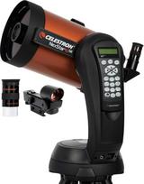 Celestron 11068 NexStar 6SE computergesteuertes Schmidt-Cassegrain-Teleskop mit vollautomatisierter Halterung, SkyAlign-Technologie und XLT-Beschichtung, Schwarz/orange