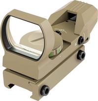 Feyachi Red Dot Visor Red Green Fluorescent Sight Reflex Sight su reguliuojamu taktiniu raudonos ir žalios spalvos taikikliu Rifle Scope Reflex Visor suderinamas su 20 mm/22 mm Picatinny