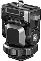 HAFOKO reguliuojamas fotoaparato monitoriaus laikiklis su greito atleidimo 1/4 colio 360° pasukimo ir 180° pakreipimo monitoriaus laikikliu universaliam 5 colių/7 colių fotoaparato monitoriui (apkrovos talpa 1,2 kg)