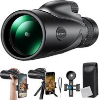 K&F Concept 8-32 x 50 HD monokulinis teleskopas su nuolatiniu priartinimu ir mobiliojo telefono laikikliu, skirtas paukščių stebėjimui, medžioklei, žygiams, koncertams