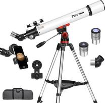 MEEZAA teleskopas Astronomija suaugusiems Profesionalus 70 mm diafragmos 700 mm refraktoriaus teleskopas vaikams Pradedantiesiems Teleskopas astronomija pradedantiesiems su nerūdijančio plieno trikoju, mobiliojo telefono laikikliu ir