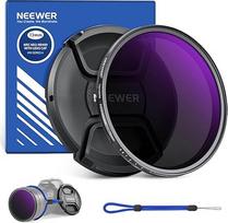 NEEWER 72 mm ND2-400 (1-9 diafragmos sustojimai), kintamas ND filtras su objektyvo dangteliu, nešiojimo dirželiu, valymo šluoste, tiksliu neutralaus tankio reguliavimu, atsparus pirštų atspaudams ir įbrėžimams, daugiasluoksnis optinis