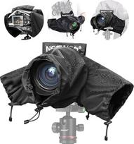 NEEWER Apsauga nuo lietaus nuo fotoaparatų, mažas patvarus nailoninis apsiaustas nuo lietaus, suderinamas su Sony A7 A9 Canon 7D 5D Nikon D750 D850 fotoaparatais ir objektyvais, kurių skersmuo ne didesnis kaip 200 mm, su rankovėmis, raišteliu ir apžiūros
