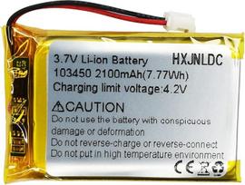 Nuolatinės srovės 3,7 V 2100 mAh 103450 ličio jonų polimero ličio jonų baterija, skirta PS4 valdikliui CUH-ZCT1 serijos 65292 €; "pasidaryk pats" 3,7-5 V elektroniniai gaminiai, LED lemputė, "Bluetooth" garsiakalbis