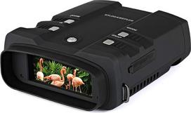 WILDGAMEPLUS naktinio matymo žiūronai su 2,7 colių LCD ekranu, 300 m/984 pėdų nuotolis, 1080P HD infraraudonųjų spindulių naktinis matymas, nešiojami lauko stebėjimo teleskopai, dienos/nakties infraraudonųjų spindulių vaizdo ir vaizdo įrašymas su 64GB SD