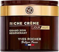 Yves Rocher RICHE CRÉME Intensyvi priežiūra Dieninis ir naktinis veido kremas nuo senėjimo su 1000 rožių aliejumi, intensyviai regeneruojančiu ląsteles 75 ml
